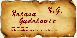 Nataša Gudalović vizit kartica